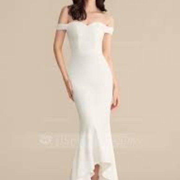 Trumpet/Mermaid Off-the-Shoulder Asymmetrical Stre - Picture 1 of 1